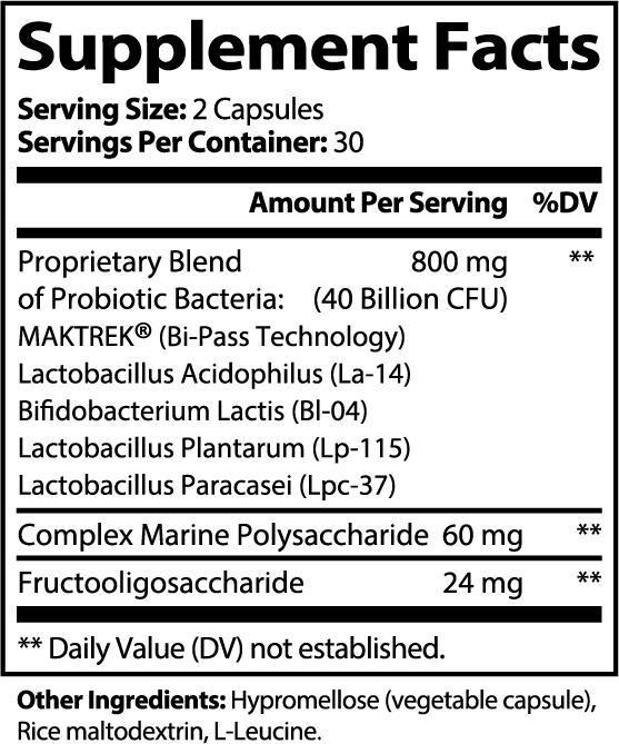 Flora-Thrive™ Probiotic - 40 Billion CFU with Prebiotics