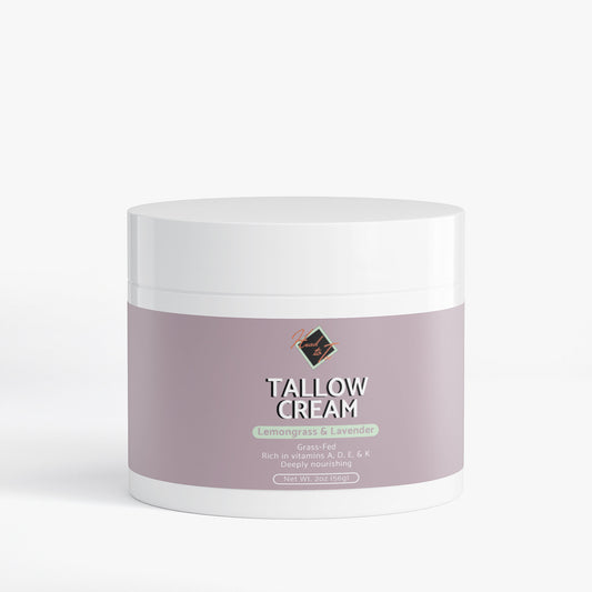 Grass-Fed Tallow Cream - Lemongrass & Lavender | Natural Moisturizer