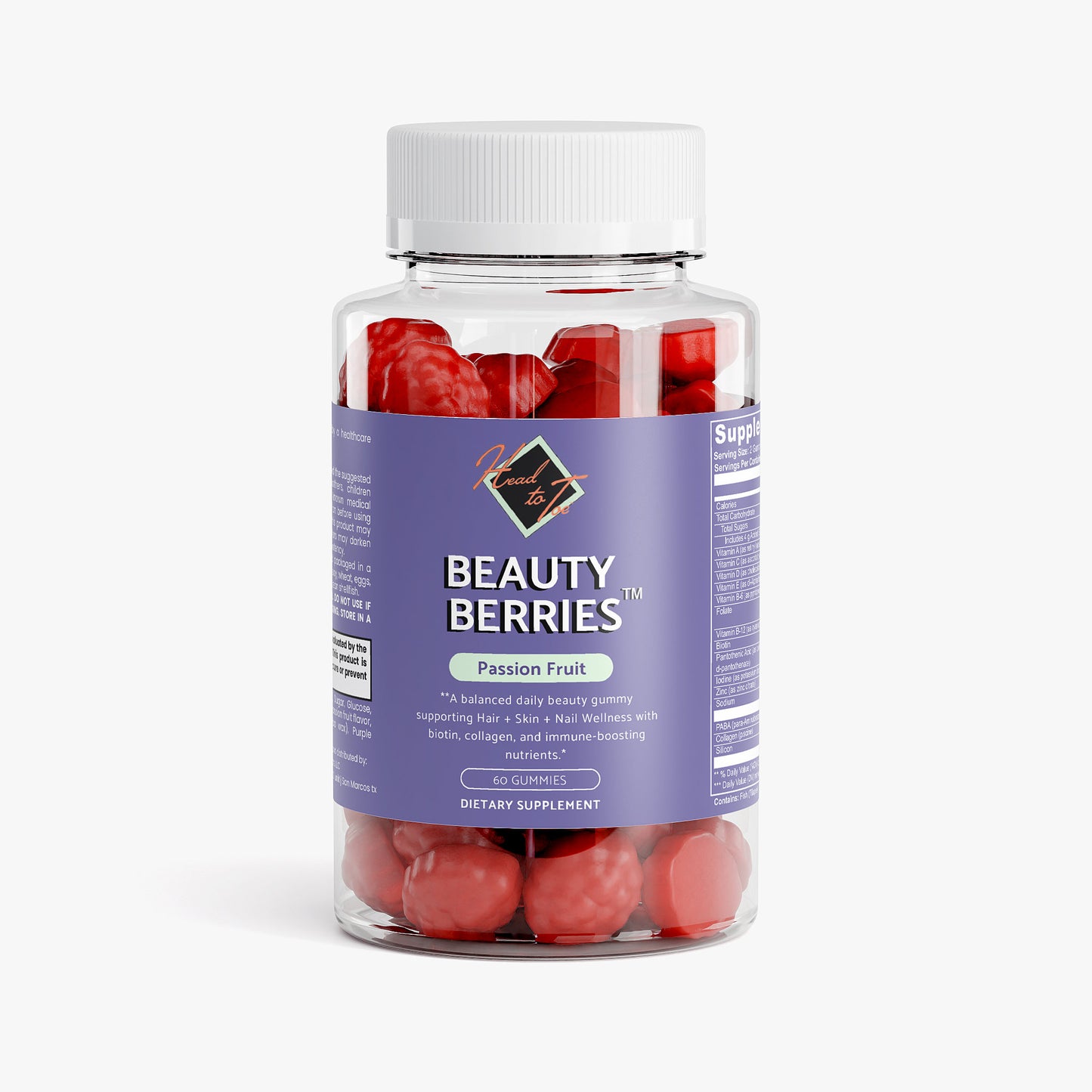 Beauty Berries™ Hair, Skin & Nails - Biotin & Collagen Gummies